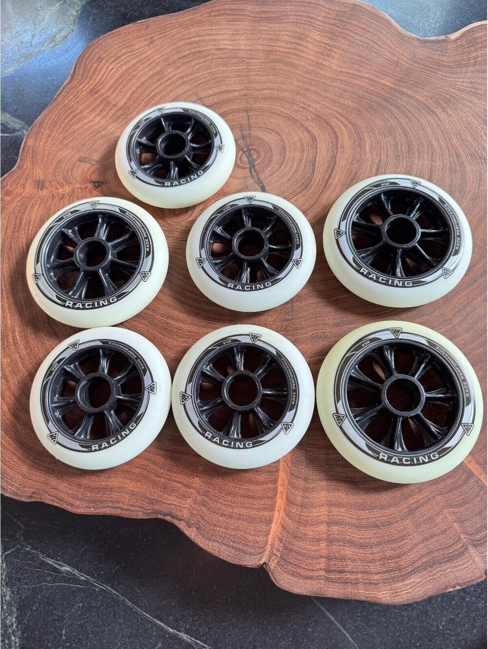 K2 Race Performance Inline Skate Wheels (Set of 7) - Brand New